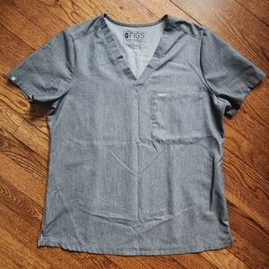 Womens FIGS Catarina One-Pocket Scrub Top Size Med